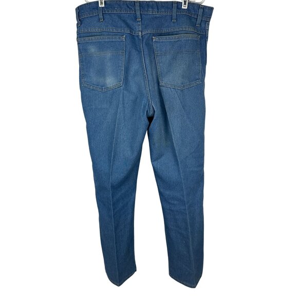 Basic Editions Mens Blue Denim Jeans Size 36X30 Straight Fit - Picture 4 of 10